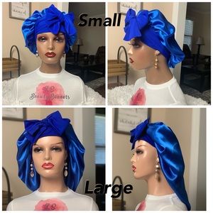 Satin Head Bonnet with Soft Elastic Fiber Tie